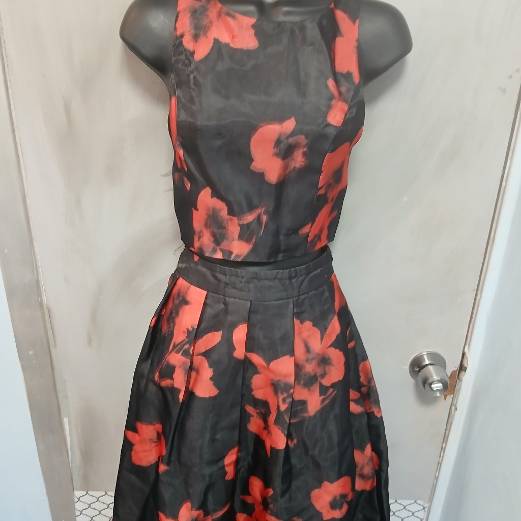 Ina Luxury 2 Piece Skirt/Crop Top